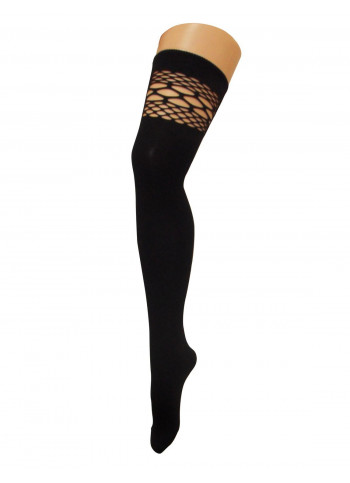 Over-the-Knee Socks with Openwork Pattern - PARIGINA FANTASIA 09