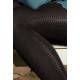 Opaque Side Stripe Patterned Microfiber Tights - 50 denier - LORETTA 111