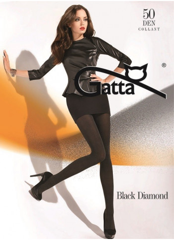 Opaque Black Tights with Shimmery Finish - 50 den - BLACK DIAMOND - FINAL SALE - NO RETURNS