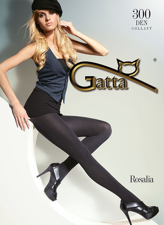 Ultra Opaque Tights with Soft Fleece Lining - 300 den - ROSALIA 300 - Gatta  Wear
