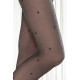 Sheer Black Shimmery Printed Tights – 20 den – SILVER PARTY 05