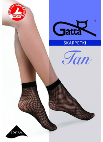 Fishnet Ankle Socks - TAN 01